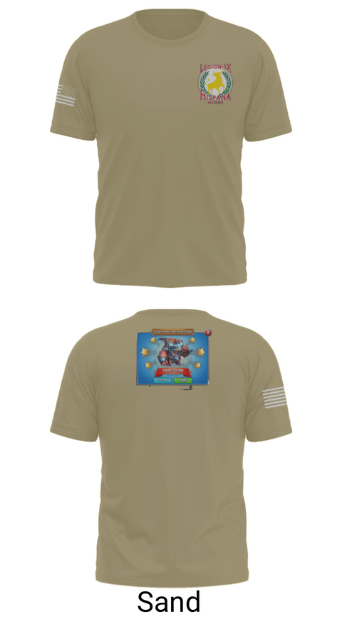 Short Sleeve Performance Shirt, Legion IX, Army, Teamtime, Team time, sublimation, custom sports apparel, team uniforms, spirit wear, spiritwear, sports uniforms, custom shirts, team store, custom team store, fundraiser sports, apparel fundraiser