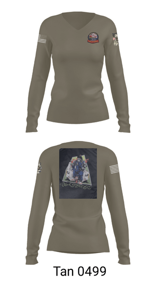 Women's Long Sleeve Vneck Shirt, AIMD IWAKUNI, Navy, Teamtime, Team time, sublimation, custom sports apparel, team uniforms, spirit wear, spiritwear, sports uniforms, custom shirts, team store, custom team store, fundraiser sports, apparel fundraiser