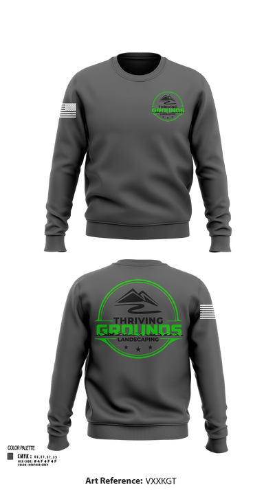 Thriving Grounds Landscaping 97741926 Crew Neck Sweatshirt - 119