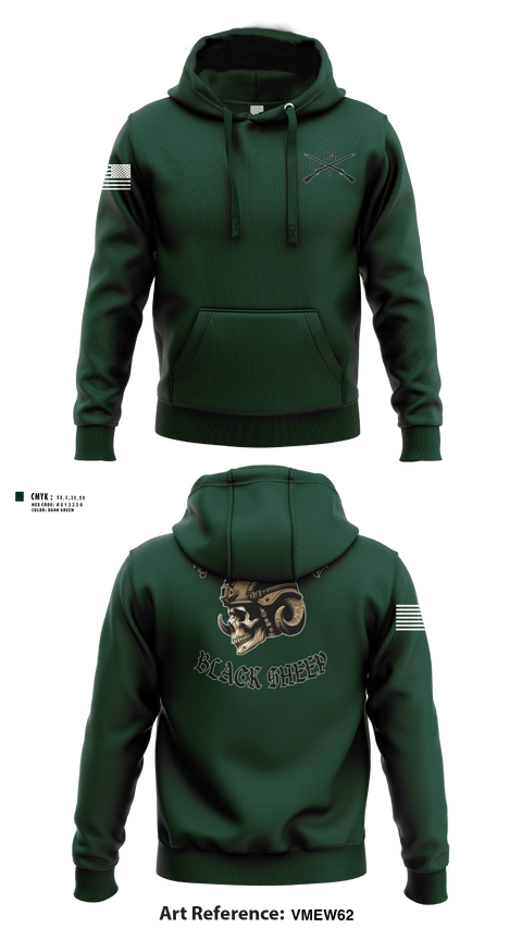 Hoodie, 3rd PLT Black SheepDelta company 114, Army, Teamtime, Team time, sublimation, custom sports apparel, team uniforms, spirit wear, spiritwear, sports uniforms, custom shirts, team store, custom team store, fundraiser sports, apparel fundraiser