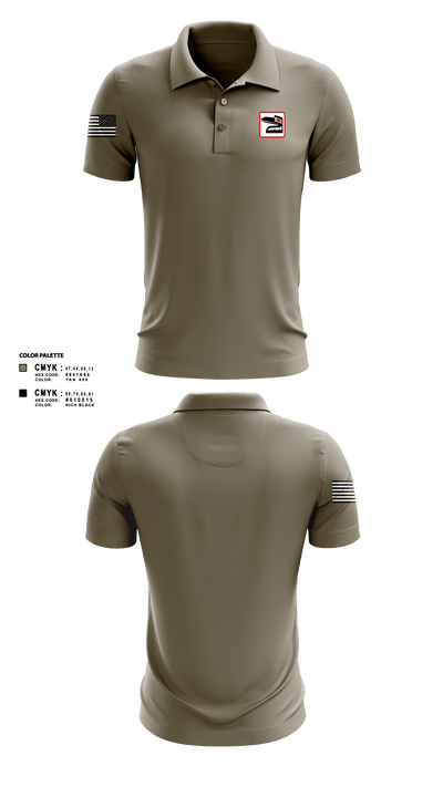 Enforcers 86260291 Short Sleeve Performance Polo - 1
