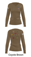 SPO Nation 55364584 Women's Long Sleeve V-neck Shirt - 17