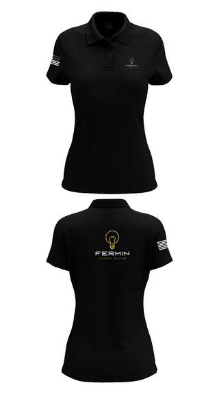 Womens Short Sleeve Performance Polo, Fermin Electrical Solutions, , Teamtime, Team time, sublimation, custom sports apparel, team uniforms, spirit wear, spiritwear, sports uniforms, custom shirts, team store, custom team store, fundraiser sports, apparel fundraiser
