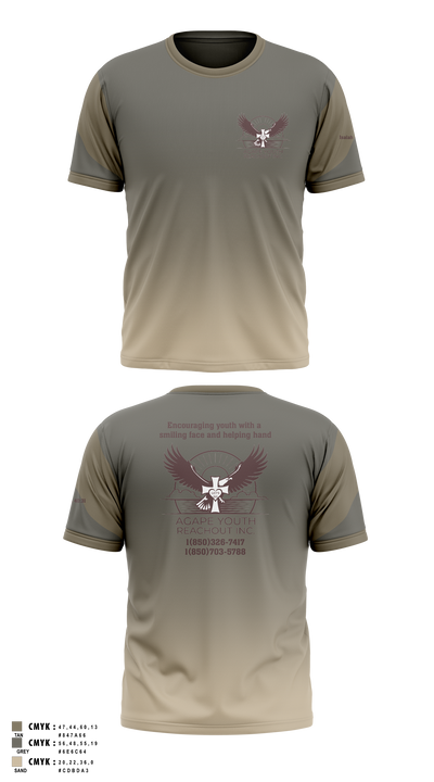 Agape Youth Reachout inc 83634820 Short Sleeve Performance Shirt - 1