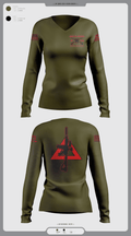 undefined Women's Long Sleeve V-neck Shirt - 8