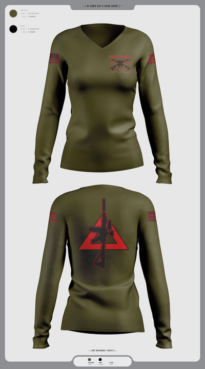 undefined Women's Long Sleeve V-neck Shirt - 8
