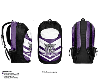 Gear Bag, Weber State University Golf, Golf, Teamtime, Team time, sublimation, custom sports apparel, team uniforms, spirit wear, spiritwear, sports uniforms, custom shirts, team store, custom team store, fundraiser sports, apparel fundraiser