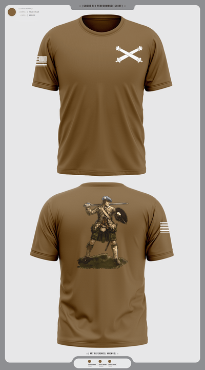 B BRTY 119th FA 54771555 Short Sleeve Performance Shirt - 1