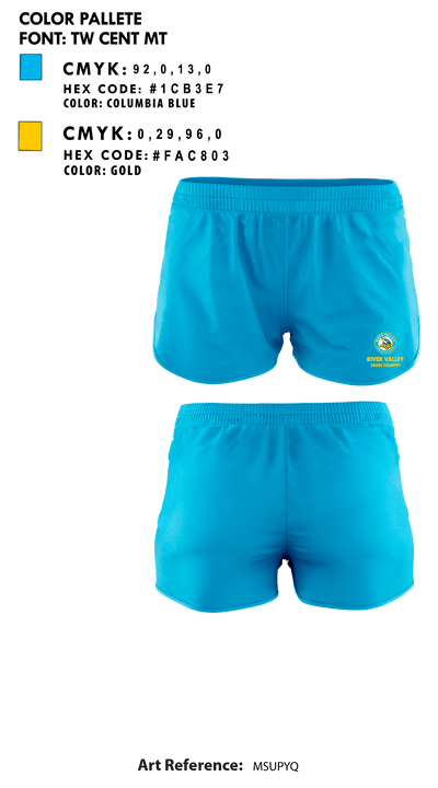 River Valley Middle School Cross Country 32039733 Women's Shorts - 1