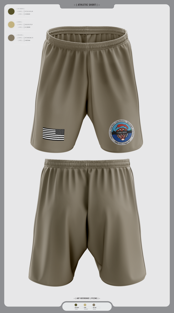 Athletic Shorts With Pockets, HMH-361 Flying Tigers, , Teamtime, Team time, sublimation, custom sports apparel, team uniforms, spirit wear, spiritwear, sports uniforms, custom shirts, team store, custom team store, fundraiser sports, apparel fundraiser