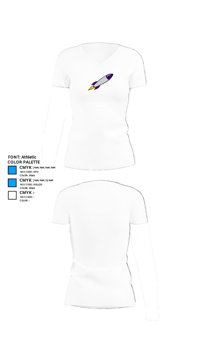 Scranton High School Basketball 88888398 Women's Short Sleeve V-neck Shirt - 18