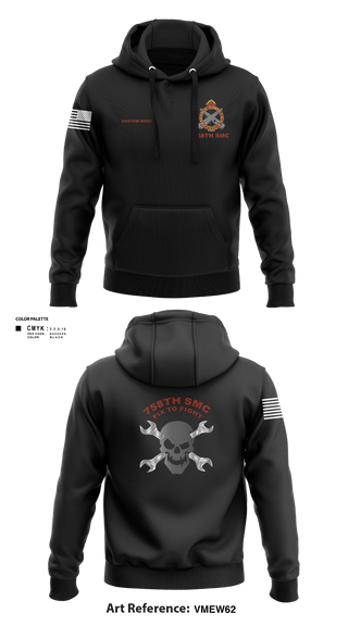 Hoodie, 758th SMC, Army, Teamtime, Team time, sublimation, custom sports apparel, team uniforms, spirit wear, spiritwear, sports uniforms, custom shirts, team store, custom team store, fundraiser sports, apparel fundraiser
