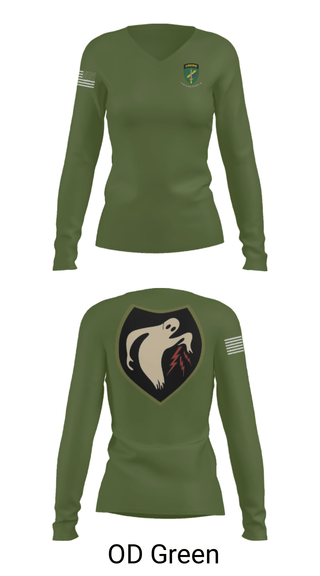 Women's Long Sleeve Vneck Shirt, 325th Tactical PSYOP Co. (A), Army, Teamtime, Team time, sublimation, custom sports apparel, team uniforms, spirit wear, spiritwear, sports uniforms, custom shirts, team store, custom team store, fundraiser sports, apparel fundraiser