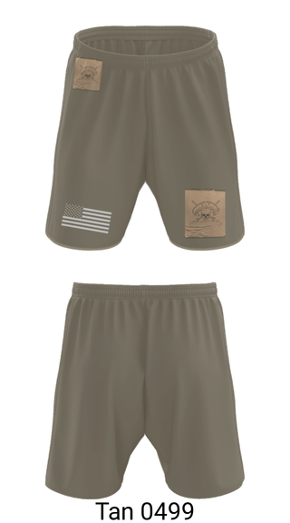 Athletic Shorts With Pockets, Los Pistoleros, Army, Teamtime, Team time, sublimation, custom sports apparel, team uniforms, spirit wear, spiritwear, sports uniforms, custom shirts, team store, custom team store, fundraiser sports, apparel fundraiser