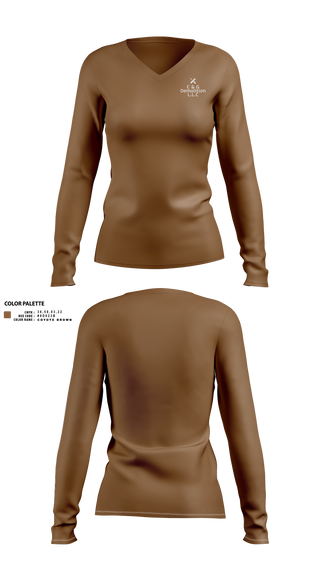 Womens Long Sleeve Vneck Shirt, C&G Demolition L.L.C, , Teamtime, Team time, sublimation, custom sports apparel, team uniforms, spirit wear, spiritwear, sports uniforms, custom shirts, team store, custom team store, fundraiser sports, apparel fundraiser