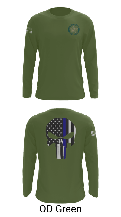 BROWARD SHERIFF EXPLORERS 82961941 Long Sleeve Performance Shirt - 44