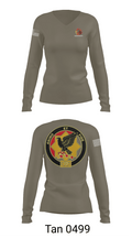 D FST 8-1 CAV 24153334 Women's Long Sleeve V-neck Shirt -1 77