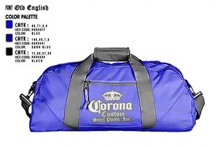 Duffle Bag, Corona custom steel pools, , Teamtime, Team time, sublimation, custom sports apparel, team uniforms, spirit wear, spiritwear, sports uniforms, custom shirts, team store, custom team store, fundraiser sports, apparel fundraiser