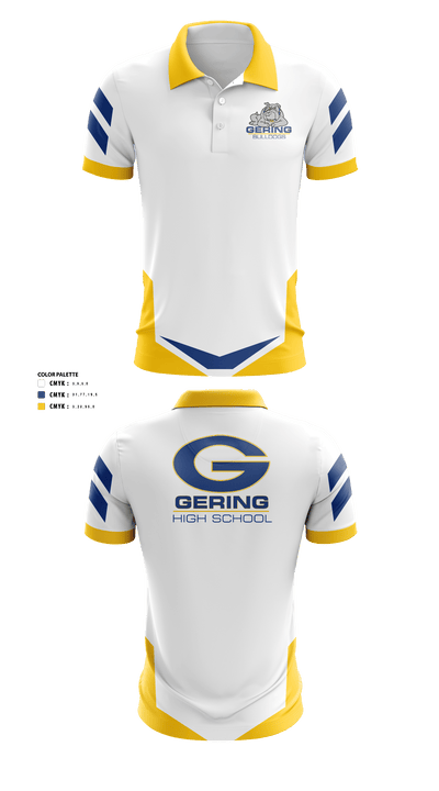 Gering High School Golf 72370370 Short Sleeve Performance Polo - 40