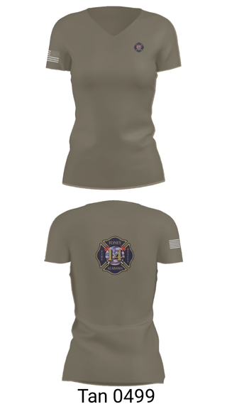 Women's Short Sleeve Vneck Shirt, Tony Volunteer Fire Department, Fire Department, Teamtime, Team time, sublimation, custom sports apparel, team uniforms, spirit wear, spiritwear, sports uniforms, custom shirts, team store, custom team store, fundraiser sports, apparel fundraiser
