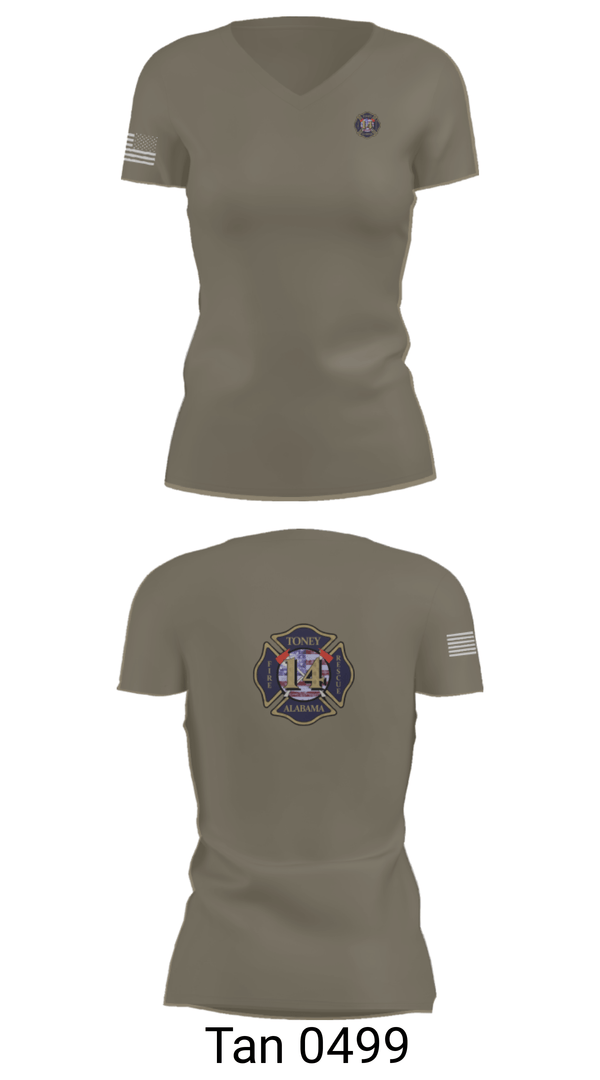 Women's Short Sleeve Vneck Shirt, Tony Volunteer Fire Department, Fire Department, Teamtime, Team time, sublimation, custom sports apparel, team uniforms, spirit wear, spiritwear, sports uniforms, custom shirts, team store, custom team store, fundraiser sports, apparel fundraiser