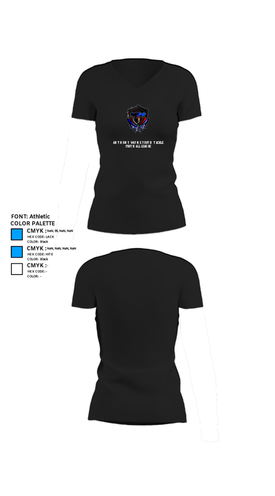 Anthony Wayne Youth Tackle Football League 48655260 Women's Short Sleeve V-neck Shirt - 37