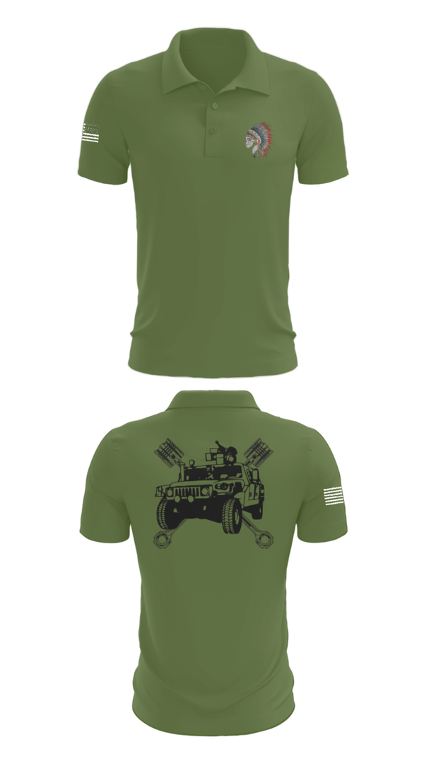 Short Sleeve Performance Polo, FMS 1, OKARNG, , Teamtime, Team time, sublimation, custom sports apparel, team uniforms, spirit wear, spiritwear, sports uniforms, custom shirts, team store, custom team store, fundraiser sports, apparel fundraiser