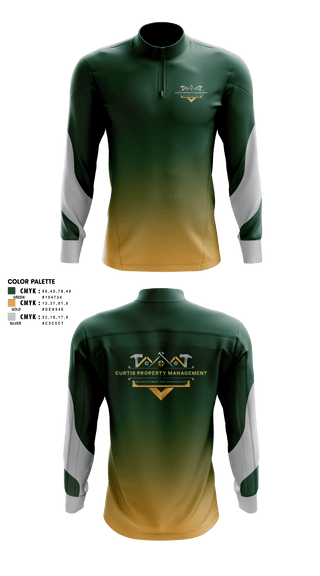 Quarter Zip Jacket, Curtis Property Management, , Teamtime, Team time, sublimation, custom sports apparel, team uniforms, spirit wear, spiritwear, sports uniforms, custom shirts, team store, custom team store, fundraiser sports, apparel fundraiser