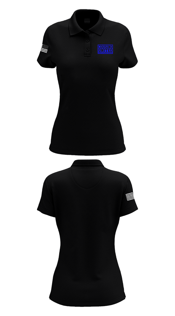 Womens Short Sleeve Performance Polo, Cousino United Bowling, Bowling, Teamtime, Team time, sublimation, custom sports apparel, team uniforms, spirit wear, spiritwear, sports uniforms, custom shirts, team store, custom team store, fundraiser sports, apparel fundraiser