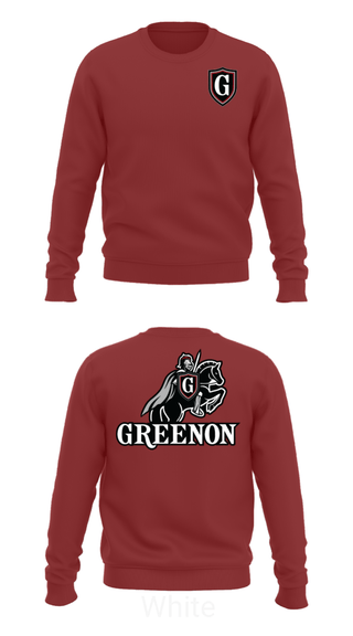 Crew Neck Sweatshirt, Greenon Knights, Women's Volleyball, Teamtime, Team time, sublimation, custom sports apparel, team uniforms, spirit wear, spiritwear, sports uniforms, custom shirts, team store, custom team store, fundraiser sports, apparel fundraiser
