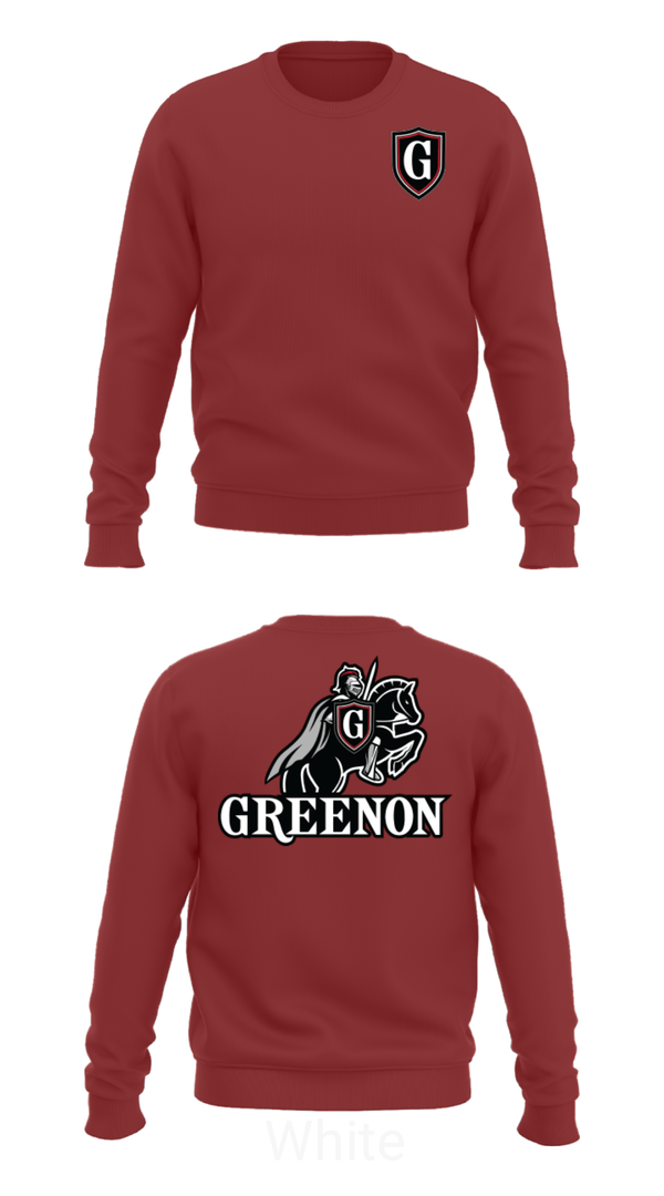 Crew Neck Sweatshirt, Greenon Knights, Women's Volleyball, Teamtime, Team time, sublimation, custom sports apparel, team uniforms, spirit wear, spiritwear, sports uniforms, custom shirts, team store, custom team store, fundraiser sports, apparel fundraiser