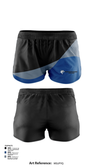 Womens Shorts, Hammerheads Racing, Spirit Store, Teamtime, Team time, sublimation, custom sports apparel, team uniforms, spirit wear, spiritwear, sports uniforms, custom shirts, team store, custom team store, fundraiser sports, apparel fundraiser