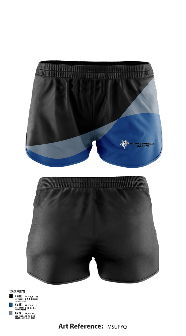Womens Shorts, Hammerheads Racing, Spirit Store, Teamtime, Team time, sublimation, custom sports apparel, team uniforms, spirit wear, spiritwear, sports uniforms, custom shirts, team store, custom team store, fundraiser sports, apparel fundraiser