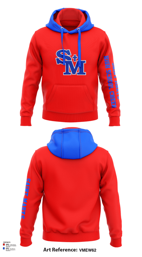 Hoodie, Saint Mary'S High School Cheer, Cheer, Teamtime, Team time, sublimation, custom sports apparel, team uniforms, spirit wear, spiritwear, sports uniforms, custom shirts, team store, custom team store, fundraiser sports, apparel fundraiser