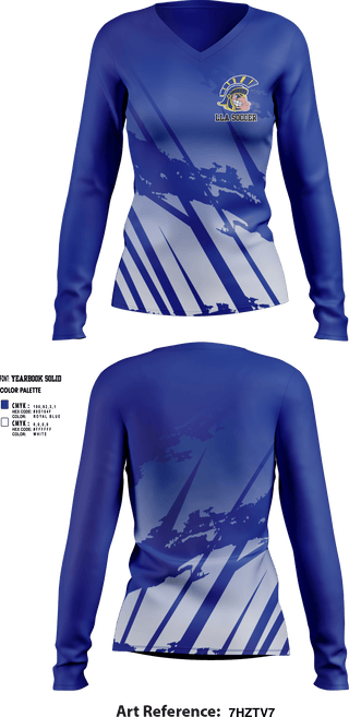 Womens Long Sleeve Vneck Shirt, Lakeview Spartans, Women's Soccer, Teamtime, Team time, sublimation, custom sports apparel, team uniforms, spirit wear, spiritwear, sports uniforms, custom shirts, team store, custom team store, fundraiser sports, apparel fundraiser