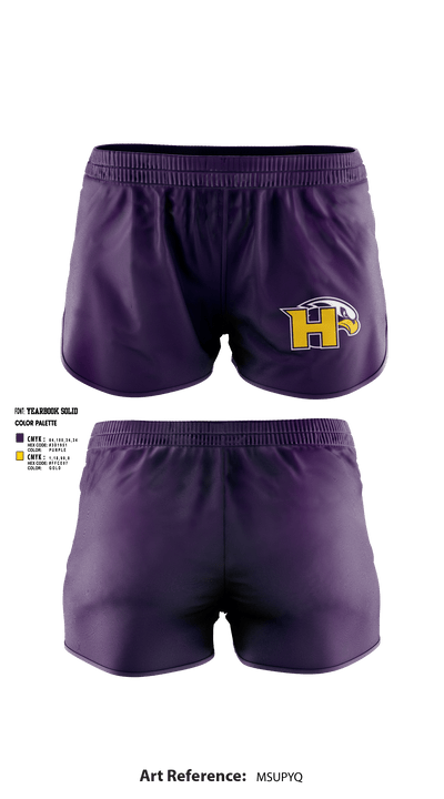 Hanford High School Volleyball 74523893 Women's Shorts - 1