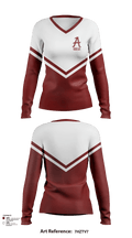 Ardmore High School Cheer 63528029 Women's Long Sleeve V-neck Shirt - 123