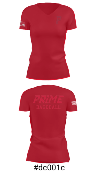 Women's Short Sleeve Vneck Shirt, Prime Baseball, Baseball, Teamtime, Team time, sublimation, custom sports apparel, team uniforms, spirit wear, spiritwear, sports uniforms, custom shirts, team store, custom team store, fundraiser sports, apparel fundraiser