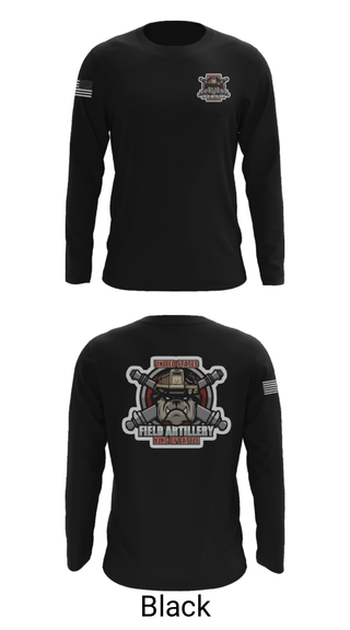 Long Sleeve Performance Shirt, Bravo Battery, Army, Teamtime, Team time, sublimation, custom sports apparel, team uniforms, spirit wear, spiritwear, sports uniforms, custom shirts, team store, custom team store, fundraiser sports, apparel fundraiser