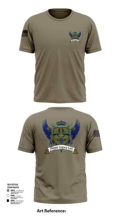 Pieper Legacy Loft 73382173 Short Sleeve Performance Shirt - 104