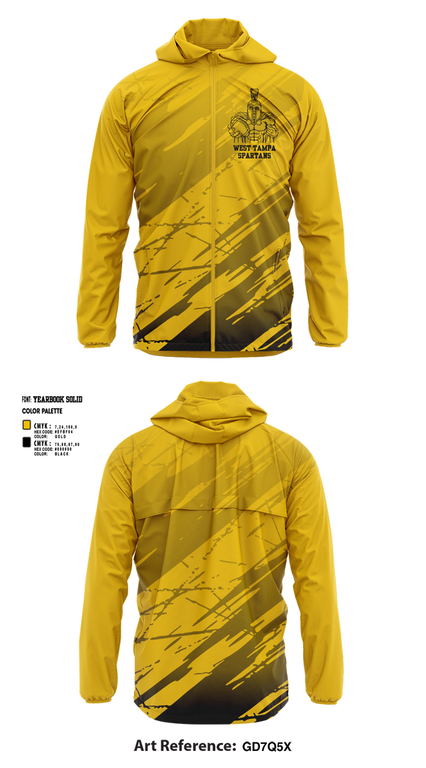 Windbreaker, West Tampa spartans, , Teamtime, Team time, sublimation, custom sports apparel, team uniforms, spirit wear, spiritwear, sports uniforms, custom shirts, team store, custom team store, fundraiser sports, apparel fundraiser