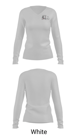 Women's Long Sleeve Vneck Shirt, Holmes Community College Softball, Softball, Teamtime, Team time, sublimation, custom sports apparel, team uniforms, spirit wear, spiritwear, sports uniforms, custom shirts, team store, custom team store, fundraiser sports, apparel fundraiser