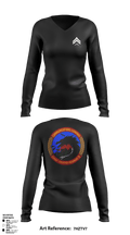 3D MLG CLR-37 49550102 Women's Long Sleeve V-neck Shirt - 1