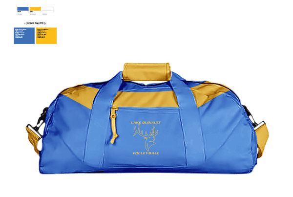 Duffle Bag, Lake Quinault High School Volleyball, Women's Volleyball, Teamtime, Team time, sublimation, custom sports apparel, team uniforms, spirit wear, spiritwear, sports uniforms, custom shirts, team store, custom team store, fundraiser sports, apparel fundraiser
