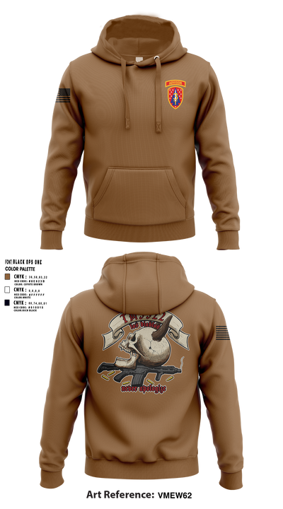 TM 2, B TRP, 3rd SQDN, 3 SFAB 94880157 Hoodie - 3