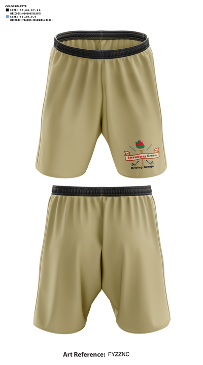 strawberry green driving range 70488724 Athletic Shorts With Pockets - 41