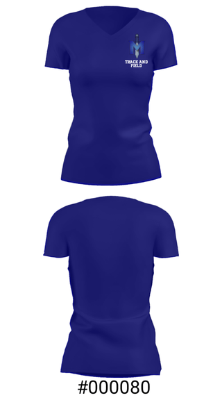 Women's Short Sleeve Vneck Shirt, iMater Knights, Track & Field, Teamtime, Team time, sublimation, custom sports apparel, team uniforms, spirit wear, spiritwear, sports uniforms, custom shirts, team store, custom team store, fundraiser sports, apparel fundraiser
