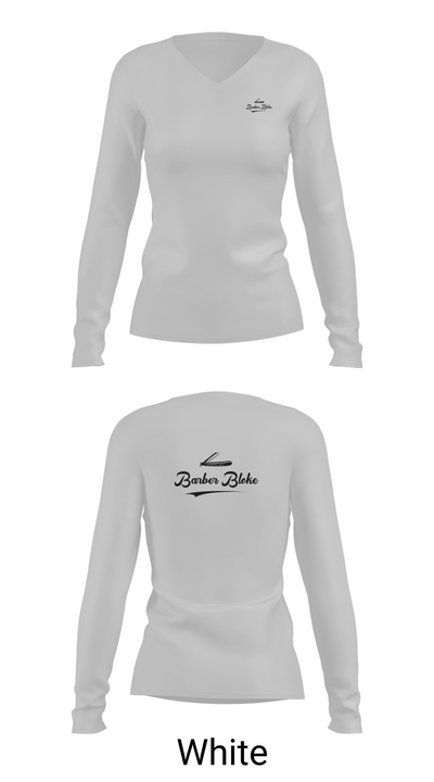 Barber Bloke 30325640 Women's Long Sleeve V-neck Shirt - 16