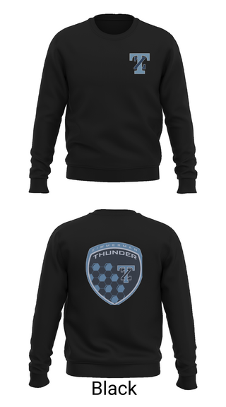 Crew Neck Sweatshirt, THUNDER, Men's Soccer, Teamtime, Team time, sublimation, custom sports apparel, team uniforms, spirit wear, spiritwear, sports uniforms, custom shirts, team store, custom team store, fundraiser sports, apparel fundraiser