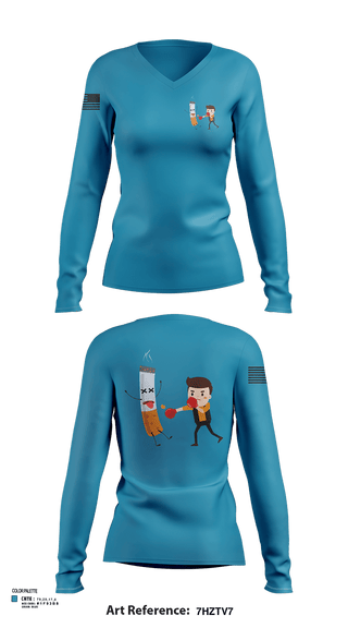 Womens Long Sleeve Vneck Shirt, La droga niños, Navy, Teamtime, Team time, sublimation, custom sports apparel, team uniforms, spirit wear, spiritwear, sports uniforms, custom shirts, team store, custom team store, fundraiser sports, apparel fundraiser
